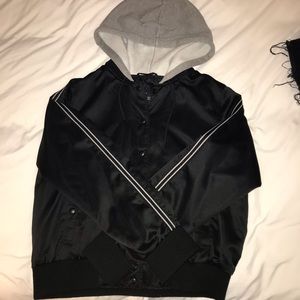 AE Black Bomber Jacket